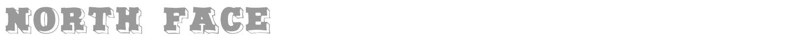 North Face font preview
